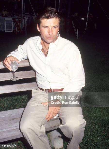 Actor Alec Baldwin attends the Bay Street Theatre Benefit Party on July 10, 1993 at Marine Park in Sag Harbor, Long Island, New York.