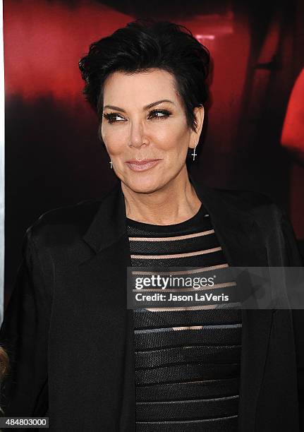 Kris Jenner attends the premiere of "The Gallows" at Hollywood High School on July 7, 2015 in Los Angeles, California.