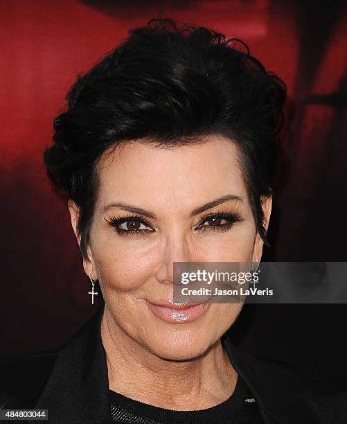 Kris Jenner attends the premiere of "The Gallows" at Hollywood High School on July 7, 2015 in Los Angeles, California.