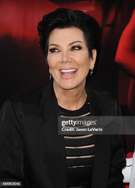 Kris Jenner attends the premiere of "The Gallows" at Hollywood High School on July 7, 2015 in Los Angeles, California.