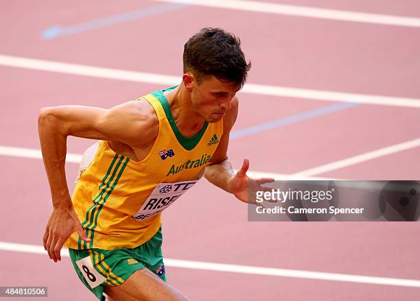 Jeffrey Riseley of Australia competes in the Men's 800 metres heats during day one of the 15th IAAF World Athletics Championships Beijing 2015 at...