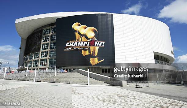 american airlines arena miami heat - miami heat arena stock pictures, royalty-free photos & images