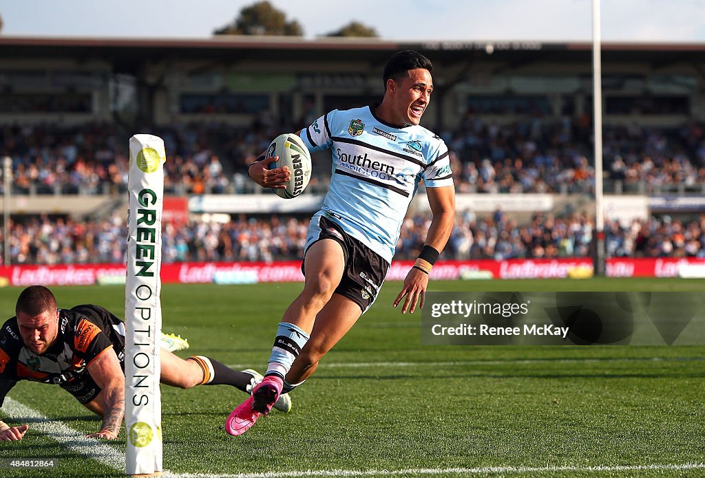 NRL Rd 24 - Sharks v Wests Tigers