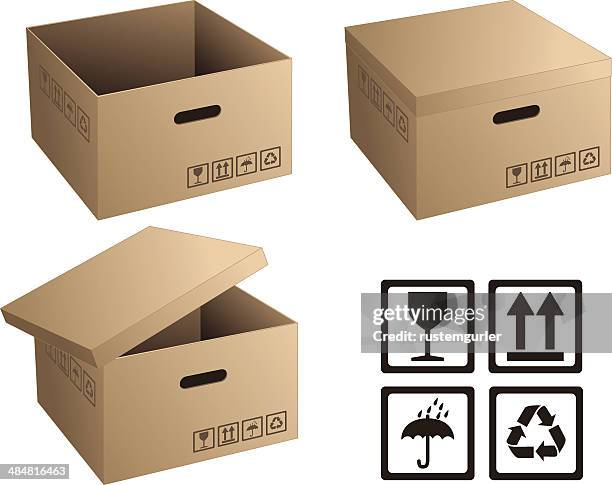 ilustraciones, imágenes clip art, dibujos animados e iconos de stock de cajas de cartón - mockup box