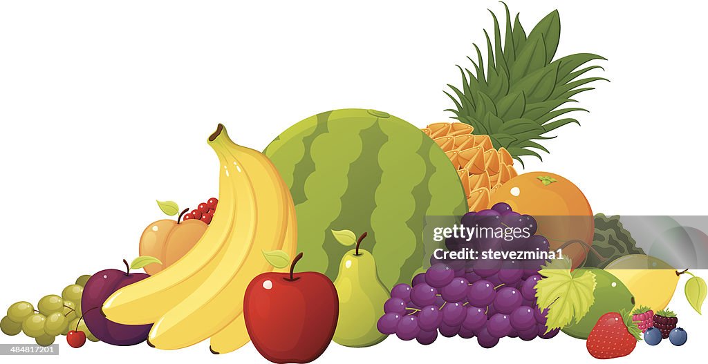 Pilha de frutas