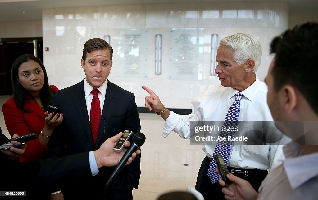 FL Gubernatorial Candidate Charlie Crist Speaks In West Palm Beach