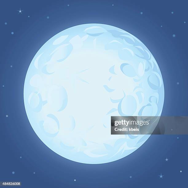 full vollmond - meteorkrater stock-grafiken, -clipart, -cartoons und -symbole