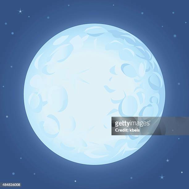 bildbanksillustrationer, clip art samt tecknat material och ikoner med full moon - klar himmel