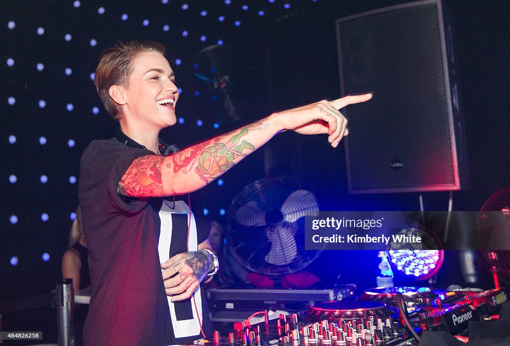 Ruby Roses Band Ruby Rose performs at Temple Nightclub on August 21, 2015 in San ...