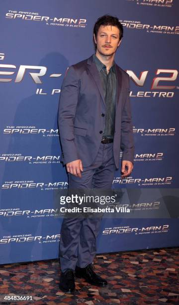 Andrea Bosca attends 'The Amazing Spider-Man 2: Rise Of Electro' Rome Premiere at The Space Moderno Cinema on April 14, 2014 in Rome, Italy.