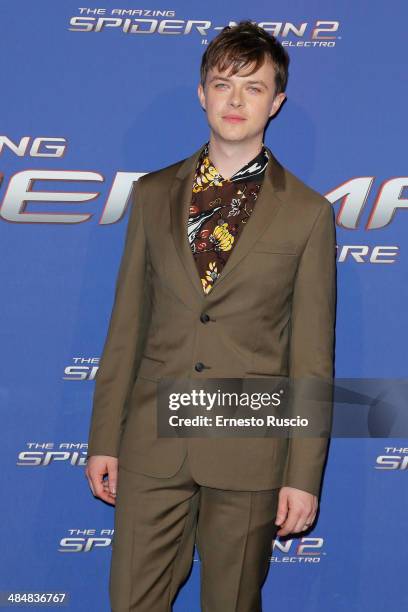 Actor Dane DeHaan attends the 'The Amazing Spider-Man 2: Rise Of Electro' premiere at The Space Moderno on April 14, 2014 in Rome, Italy.