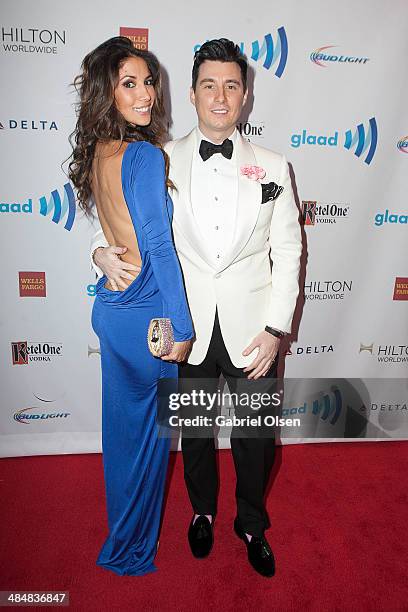 Anthony Watson arrives to the 25th Annual GLAAD Media Awards - Dinner and Show on April 12, 2014 in Los Angeles, California.