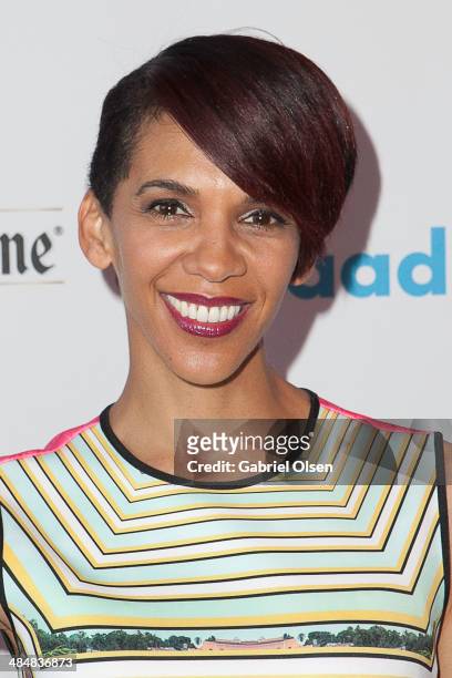 Marta Cunningham arrives to the 25th Annual GLAAD Media Awards - Dinner and Show on April 12, 2014 in Los Angeles, California.