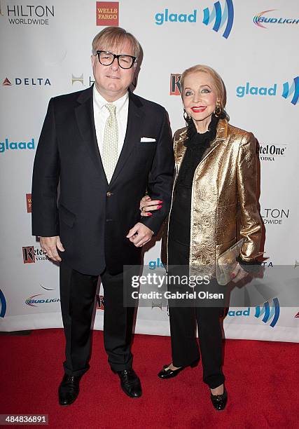 Anne Jeffreys arrives to the 25th Annual GLAAD Media Awards - Dinner and Show on April 12, 2014 in Los Angeles, California.