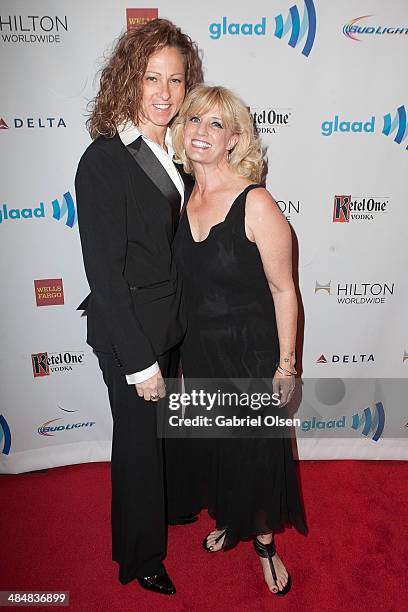 Suzanne Westenhoefer arrives to the 25th Annual GLAAD Media Awards - Dinner and Show on April 12, 2014 in Los Angeles, California.