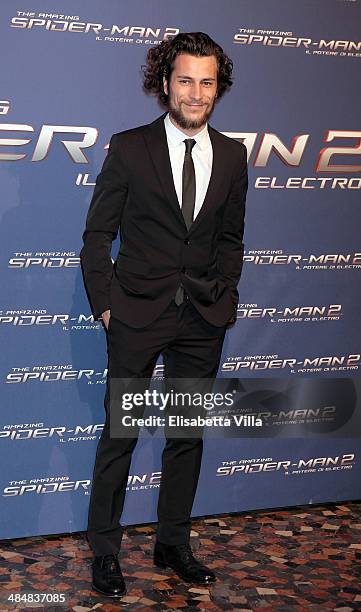 Paolo Bernardini attends 'The Amazing Spider-Man 2: Rise Of Electro' Rome Premiere at The Space Moderno Cinema on April 14, 2014 in Rome, Italy.