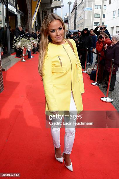 Kim Gloss attends the Harald Gloeoeckler Store Opening on April 14, 2014 in Berlin, Germany.