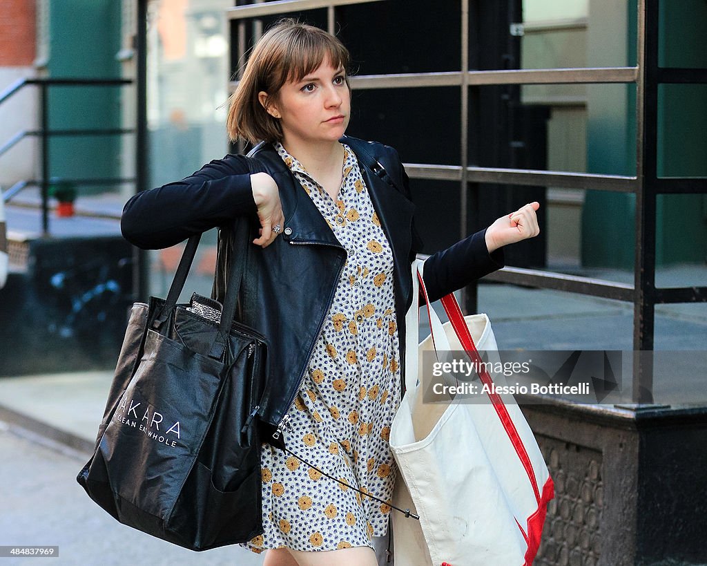 Celebrity Sightings In New York City - April 14, 2014