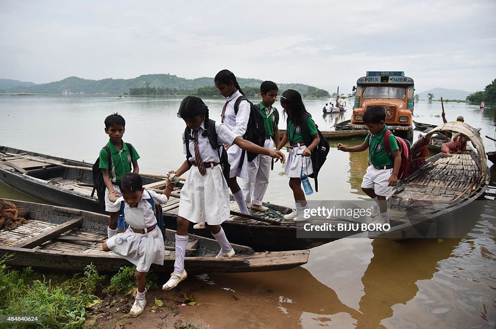 INDIA-WEATHER-FLOOD
