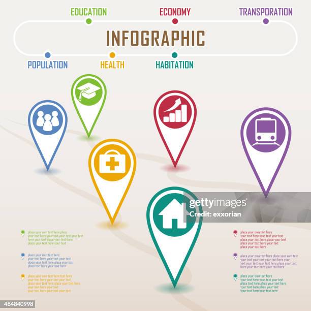 location concept infographic elements - railway station stock illustrations