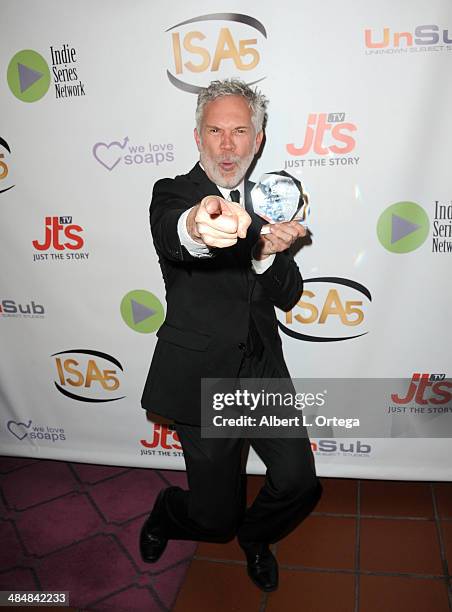 Actor Gerald McCullouch winner of Best Supporting Actor in a Drama from "Hustling" attends 5th Annual Indie Series Awards held at El Portal Theatre...