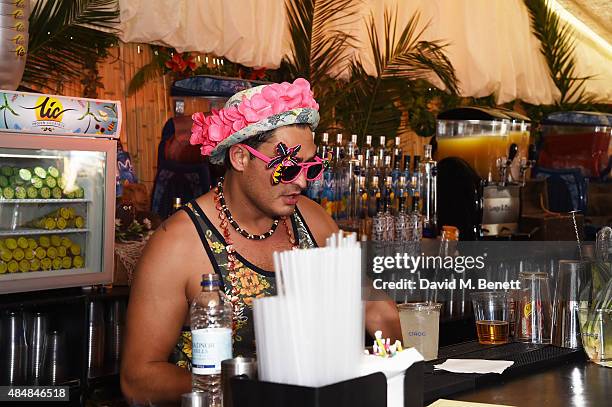 General view of atmosphere at day one of CIROC & MAHIKI backstage at V Festival at Hylands Park on August 22, 2015 in Chelmsford, England.