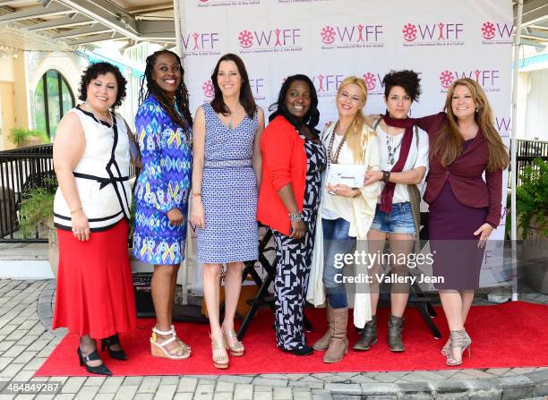 Nevine Labib Georggi, Yvonne Mccormack Lyons, Cecilia Peck, Marchet McWhite, , Mercedes Ortega Vega, Pamela Hersch and Michele Gillen attend the...