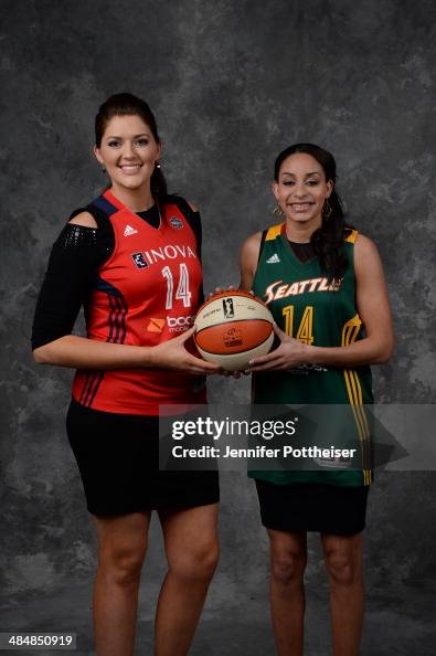 The number six overall pick Stefanie Dolson of the Washington Mystics ...