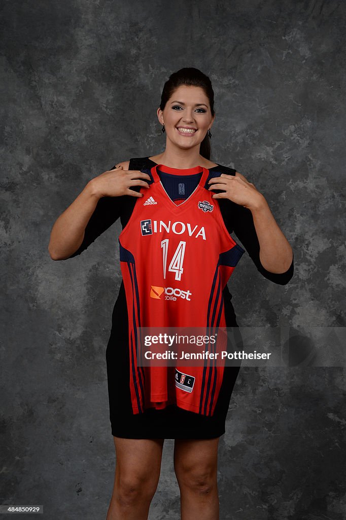The number six overall pick Stefanie Dolson of the Washington Mystics ...