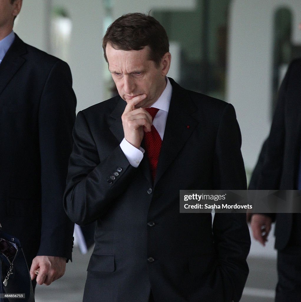 Russian State Duma Speaker Sergei Naryshkin Visits France