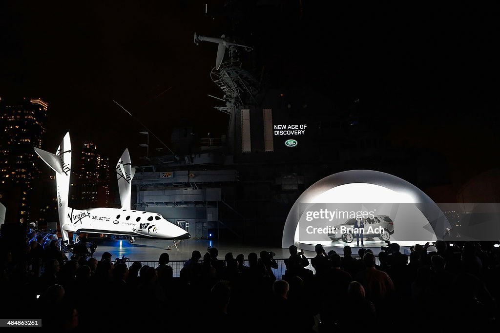 Land Rover Announces Global Partnership With Virgin Galactic And Debuts Its Discovery Vision Concept Vehicle At The Intrepid Sea, Air And Space Museum In New York City