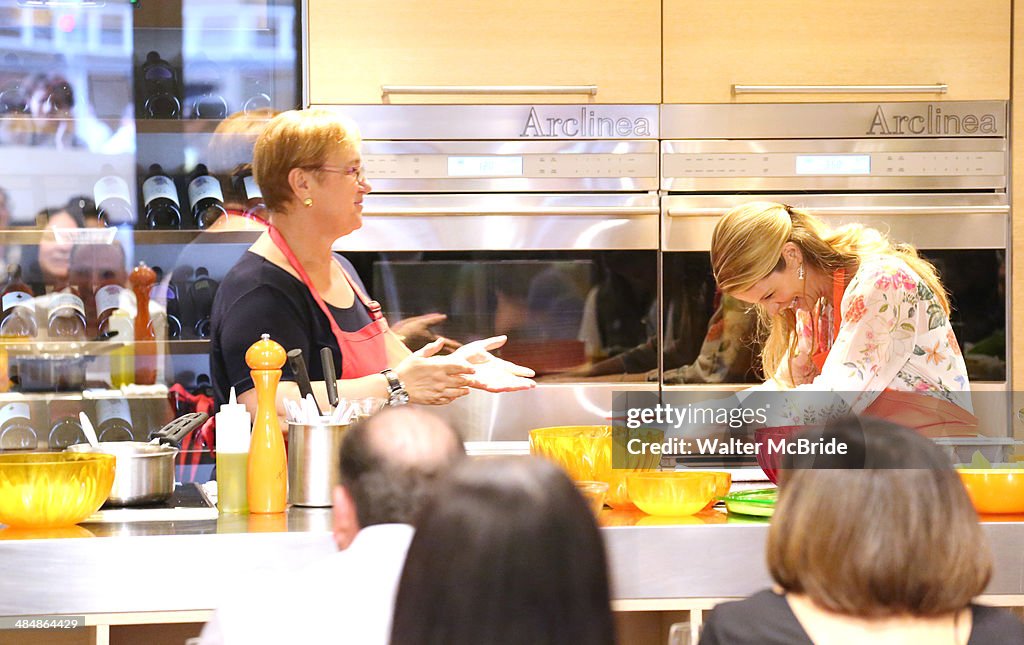 Kelli O'Hara And Chef Lidia Bastianich Special Cooking Demonstration