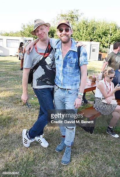 Ricky Wilson of the Kaiser Chiefs attends day one of CIROC & MAHIKI backstage at V Festival at Hylands Park on August 22, 2015 in Chelmsford, England.