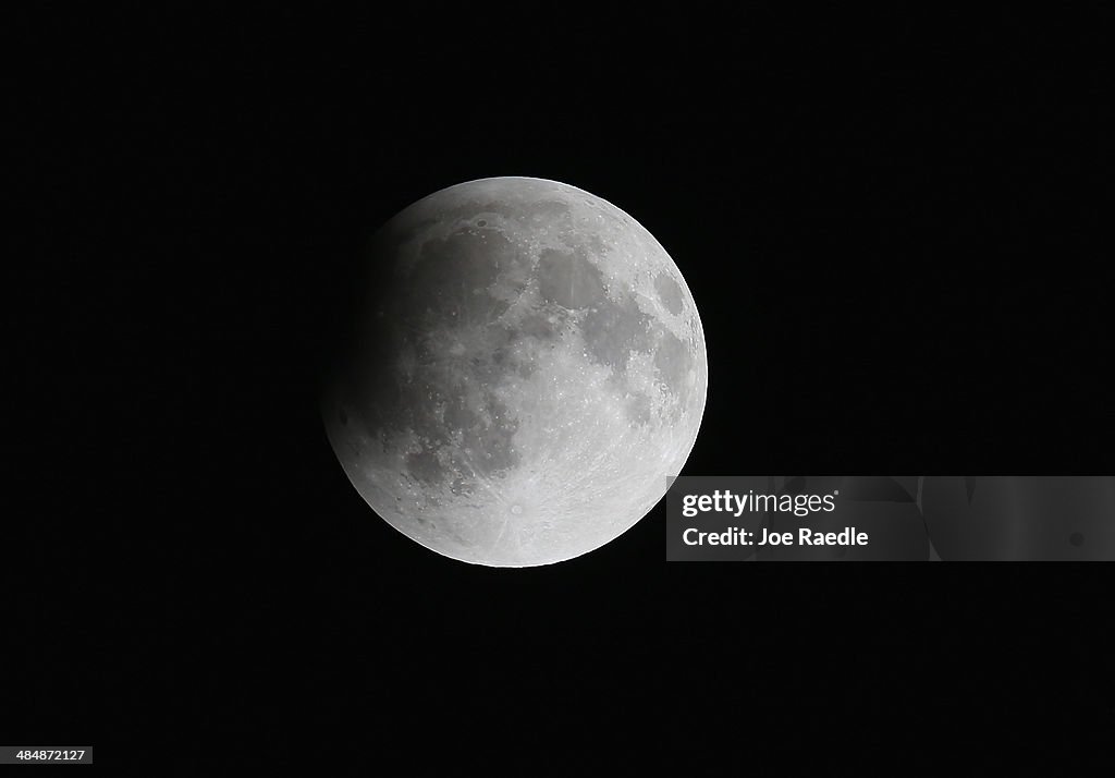 Rare Lunar Eclipse Cast Red Cast Over Moon