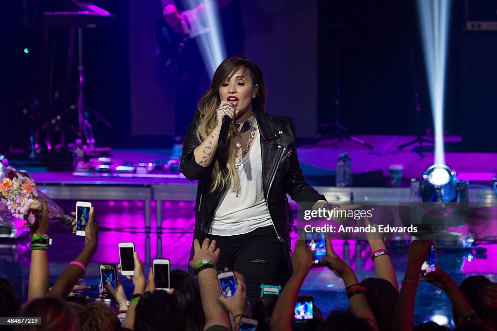 Clear Channel's iHeartRadio Live Series Presents Demi Lovato Exclusive Performance