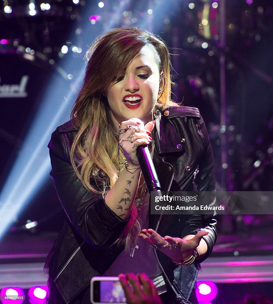Clear Channel's iHeartRadio Live Series Presents Demi Lovato Exclusive Performance