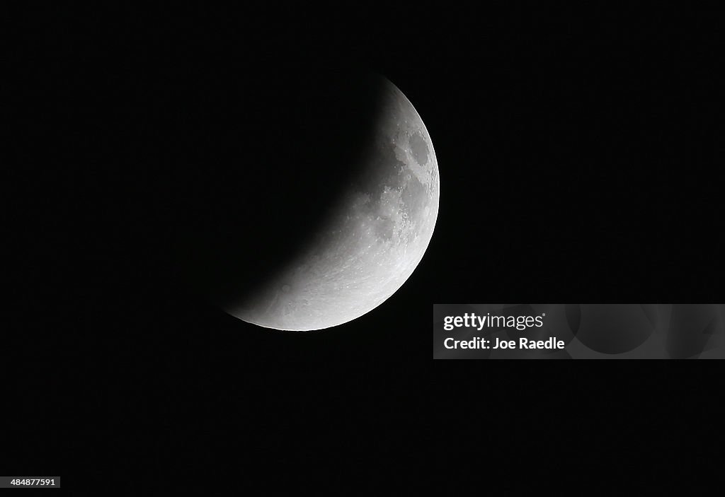 Rare Lunar Eclipse Cast Red Cast Over Moon