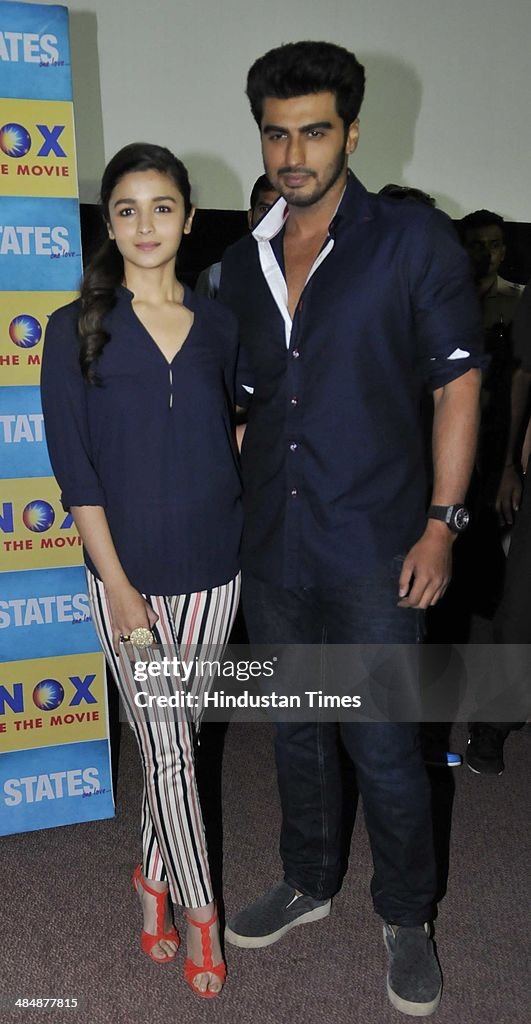 Alia Bhatt And Arjun Kapoor Promote Upcoming Movie 2 States In Indore