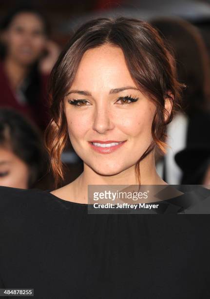 Actress Briana Evigan arrives at the Los Angeles premiere of 'Divergent' at Regency Bruin Theatre on March 18, 2014 in Los Angeles, California.