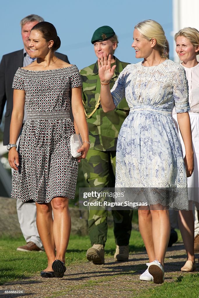 Victoria of Sweden and Mette Marit of Norway Take Part in Climate Pilgrimage 2015