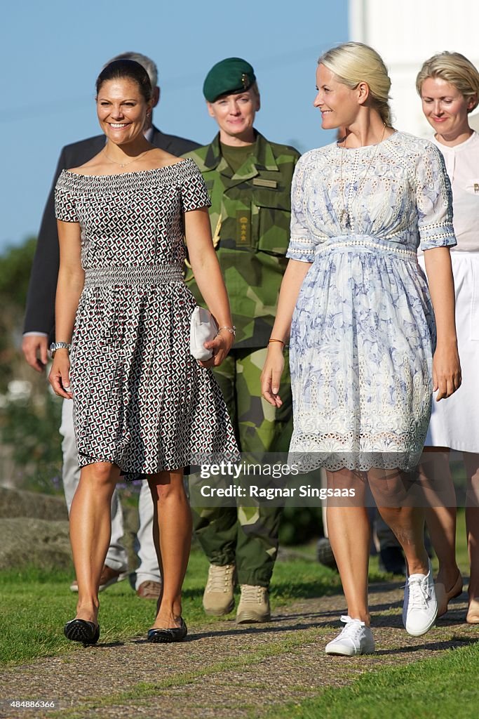 Victoria of Sweden and Mette Marit of Norway Take Part in Climate Pilgrimage 2015