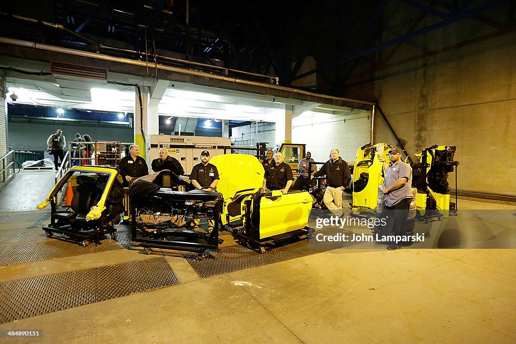 50th Anniversary Mustang Arrives At The Empire State Building