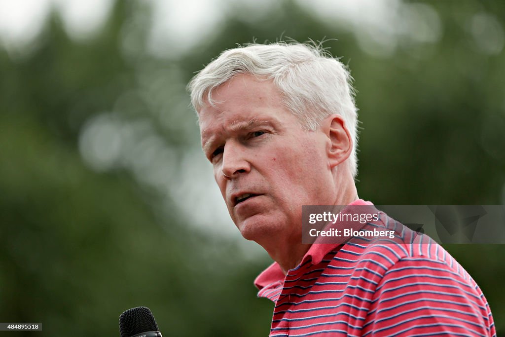 Presidential Candidates Speak At Iowa State Fair Soapbox