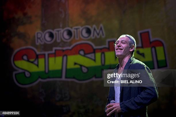 Jewish American singer Matisyahu performs during a concert at the Rototom Sunsplash Reggae festival in Benicassim on August 22, 2015. Matisyahu...