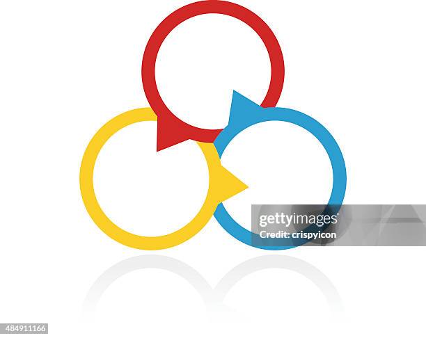 venn-diagramm-symbol auf weißem hintergrund. - venn diagramm stock-grafiken, -clipart, -cartoons und -symbole