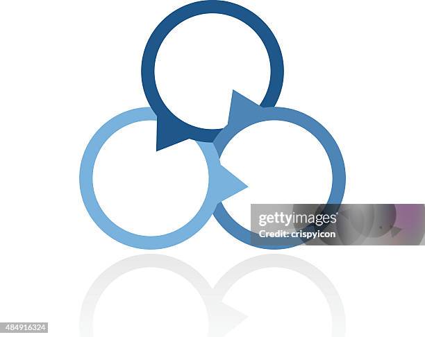 venn diagram icon on a white background. - venn diagram stock illustrations
