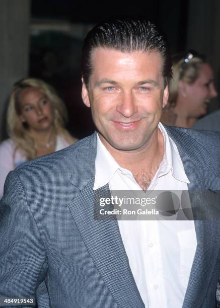 Actor Alec Baldwin attends the "Thomas and the Magic Railroad" Century City Premiere on July 22, 2000 at Loews Cineplex Century Plaza Theatres in...