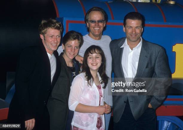 Actor Michael E. Rodgers, actor Cody McMains, actress Mara Wilson, actor Peter Fonda and actor Alec Baldwin atted the "Thomas and the Magic Railroad"...