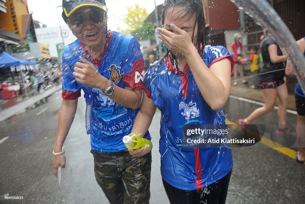 Thailand Songkran Water Festival in Chiang Mai