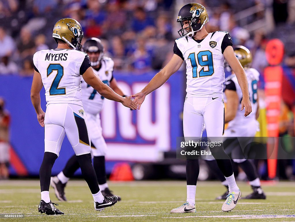 Jacksonville Jaguars v New York Giants